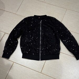 Kancy Kole Black Sequin Jacket